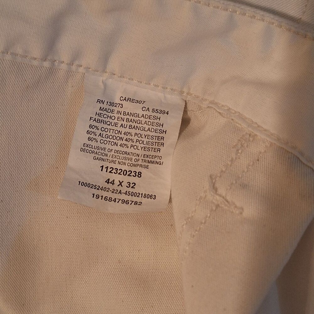 WRANGLER Workwear White Jeans Men 44x32 Painters Carpenters Pants - Picture 7 of 12